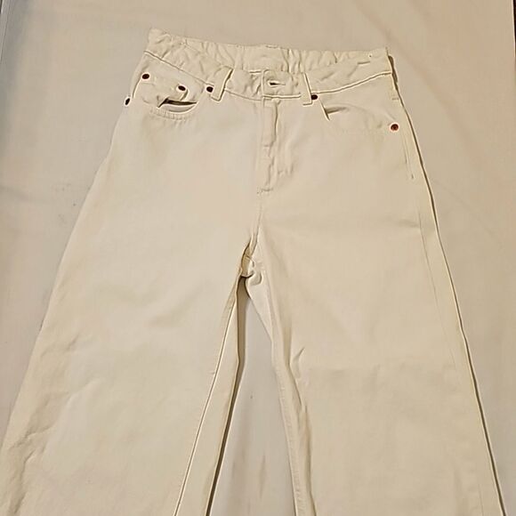 Cheap Monday Ally Cropped Wide Leg Jeans 26 - Picture 3 of 11